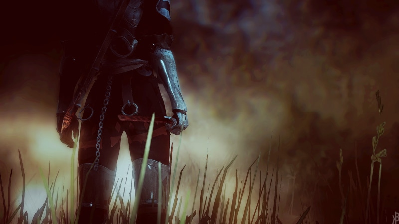 gun, warning sign, communication, outdoors, one person, aggression, nature, horror, video games, sign, machine gun, standing, black desert online, ammunition