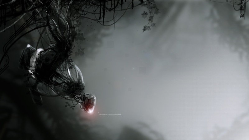lake, plant, water, outdoors, 1080P, tree, close-up, fog, Portal (game), moon, reflection, bare tree, night, GLaDOS, branch, no people, tranquility, beauty in nature