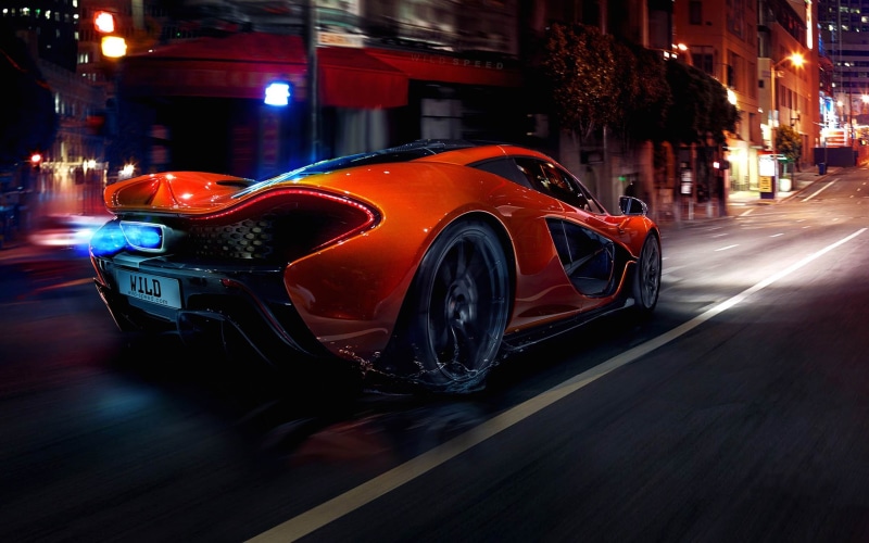 motor vehicle, built structure, land vehicle, speed, desktop, p, city street, auto, illuminated, no people, 2K, blurred motion, architecture, car