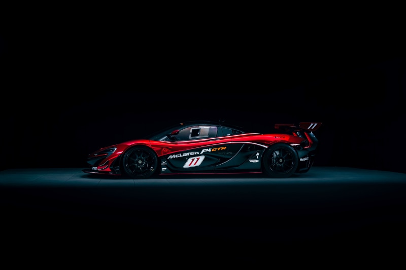 4K, Hybrid sports car, car, red, super, black, 4K, McLaren P1 GTR