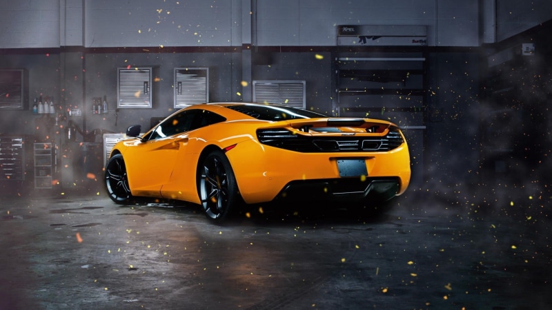 no people, road, 1080P, McLaren, land vehicle, luxury, taxi, McLaren MP4-12C, architecture, rain, transportation, built structure, city, rainy season