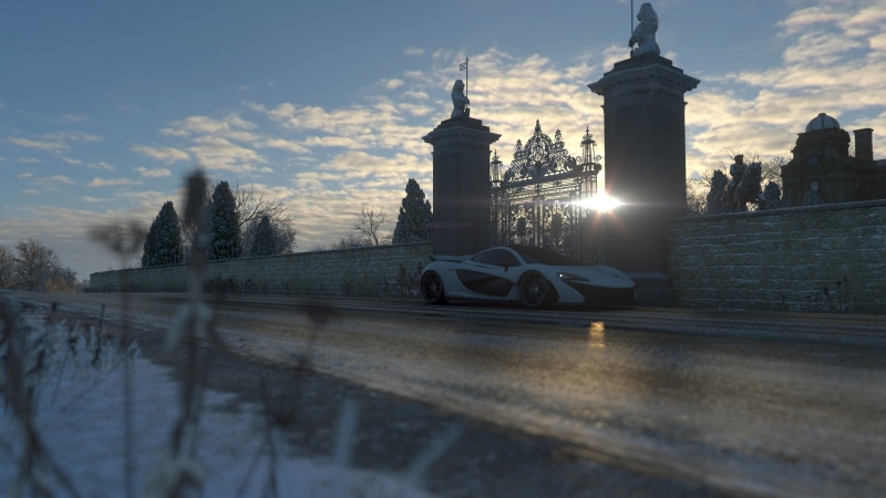 screen shot, Forza Horizon 4, vehicle, 4K, Forza, video games, sky, car, sunlight