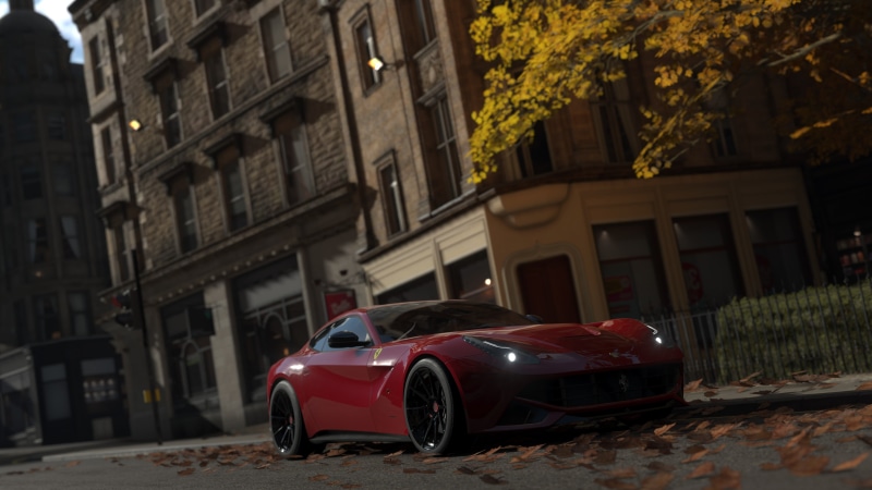 4K, screen shot, Forza Horizon 4, Forza Games, red cars, video games