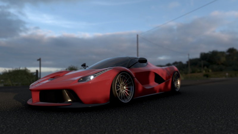 car, video games, 4K, Forza, Forza Horizon 4, red cars, screen shot, vehicle