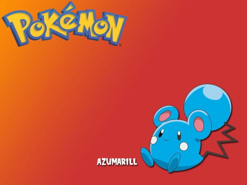Azurill, anime, art, pokemon, 480P, Normal, red, hd