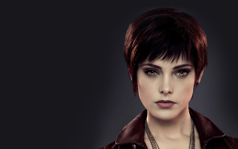 Eyes, Vampire, Alice Cullen, Chain, Ashley Greene, Jacket, Face, Shackle, Girl, Lips, Pupils, Hair, Hairstyle, The twilight Saga dawn part 2, 2K, The film