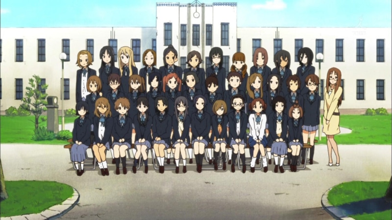 picture, uniform, school, school-uniform, 1080P, anime, photo, anime-girl, student, team, class, pupil, k-on, female, akiyama-mio