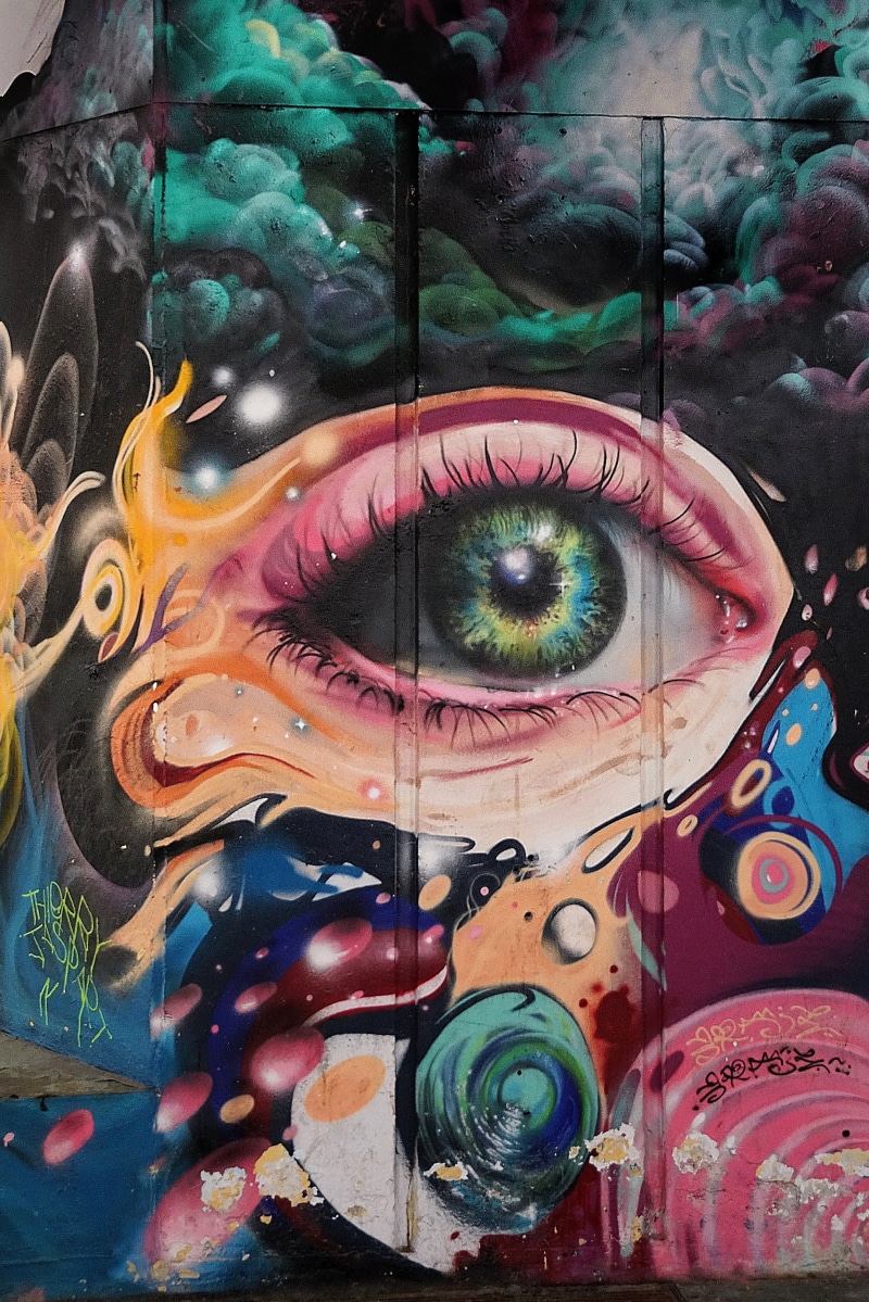 arts culture and entertainment, paint, craft, body part, eyelashes, indoors, street art, ornate, day, creativity, eye, pupil, close-up, 2K, graffiti, representation