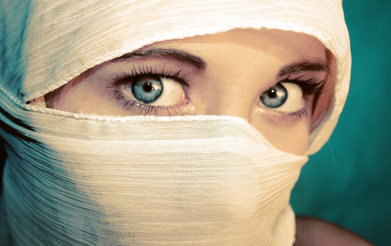 caucasian Ethnicity, religious Veil, body part, looking At Camera, eyelid, tuareg, eyesight, close-up, islam, blue, studio Shot, teenager, human Face, eye