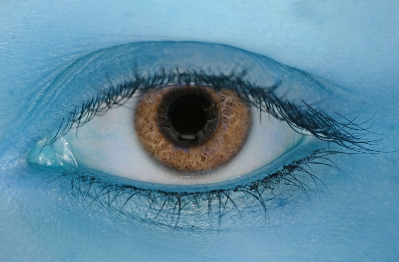 looking at camera, eyelid, human body part, macro, reflection, human face, sensory perception, extreme close-up, beauty, eyelash, human, photography, one Person