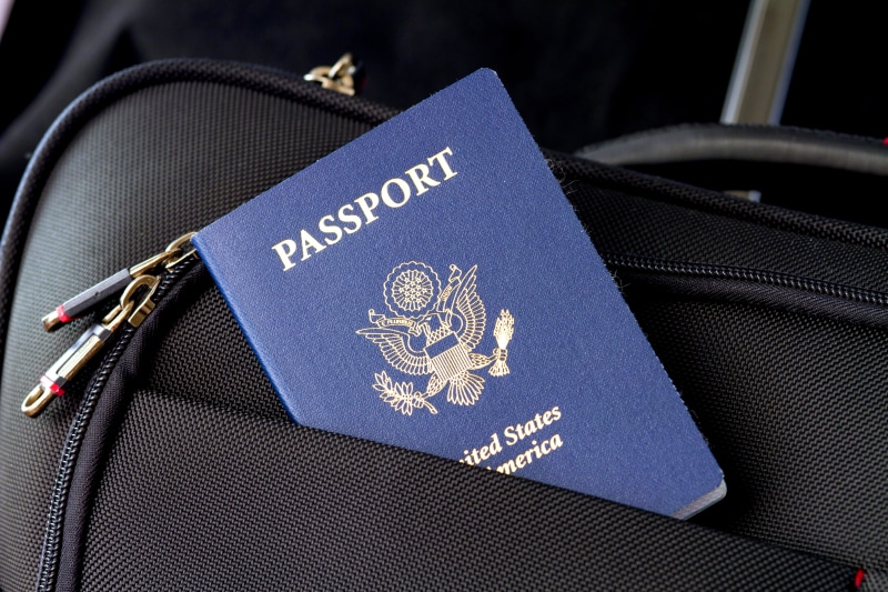 suitcase, departure, black, bag, journey, traveler, flag, airplane ticket, passport, passenger, airplane, american, communication, 5K, authority, national
