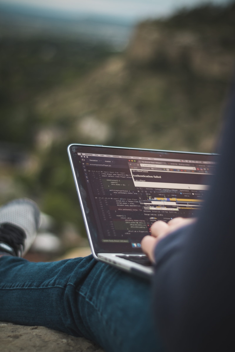 coding, computer, person, macbook, wireless technology, programmer, human body part, activity, communication, holding, selective focus, 5K, billings, home decor