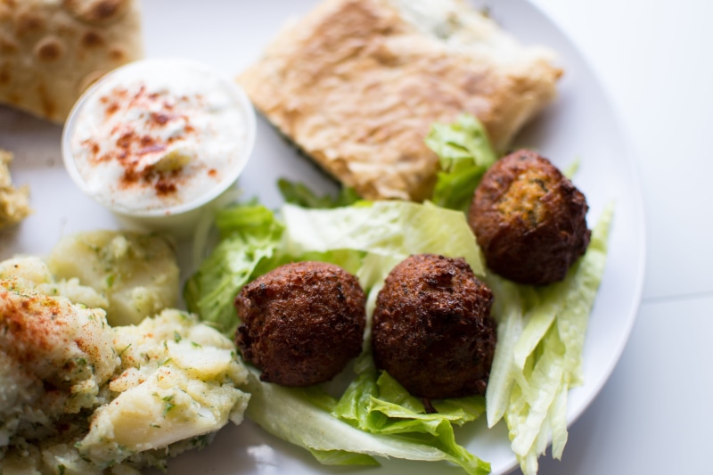 snack, Authentic, Falafel, high angle view, food and drink, meat, crockery, studio shot, meatballs, freshness, authentic greek, no people, healthy lifestyle