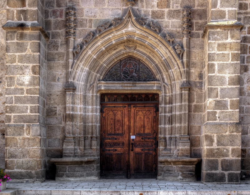 pierre, religion, old, building, outdoors, former, history, door, church, beauzac, wall - building feature, 4K, place of worship, building exterior, day