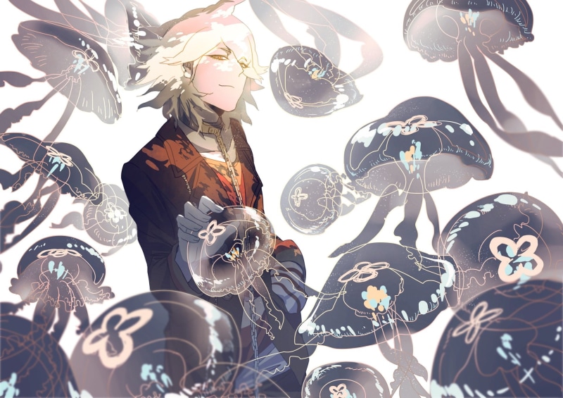Nagito Komaeda, 1080P, Danganronpa, Jellyfish, Danganronpa Another Episode: Ultra Despair Girls