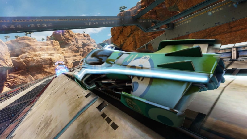 video games, desert, Kamagori, ship, futuristic, rock, mountains, Shinen Multimedia, Fast Racing Neo, 1080P