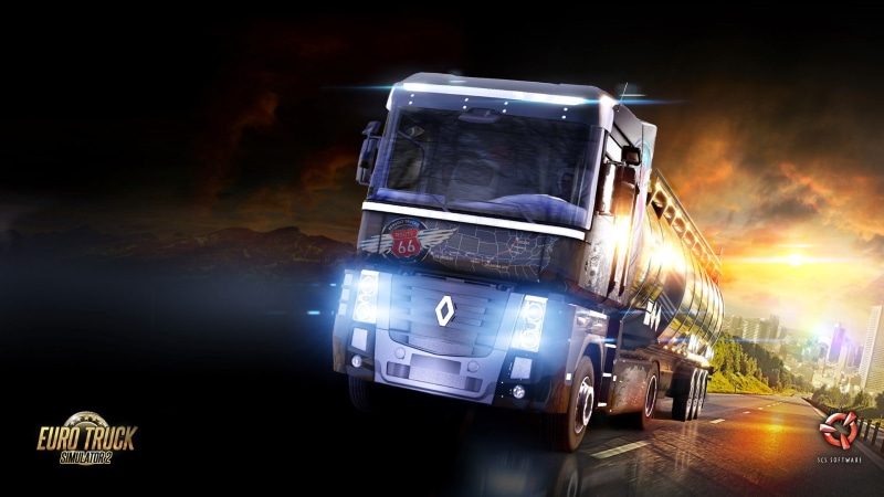 sky, digital composite, freight transportation, night, no people, travel, illuminated, motor vehicle, journey, mode of transportation, trucking, semi-truck