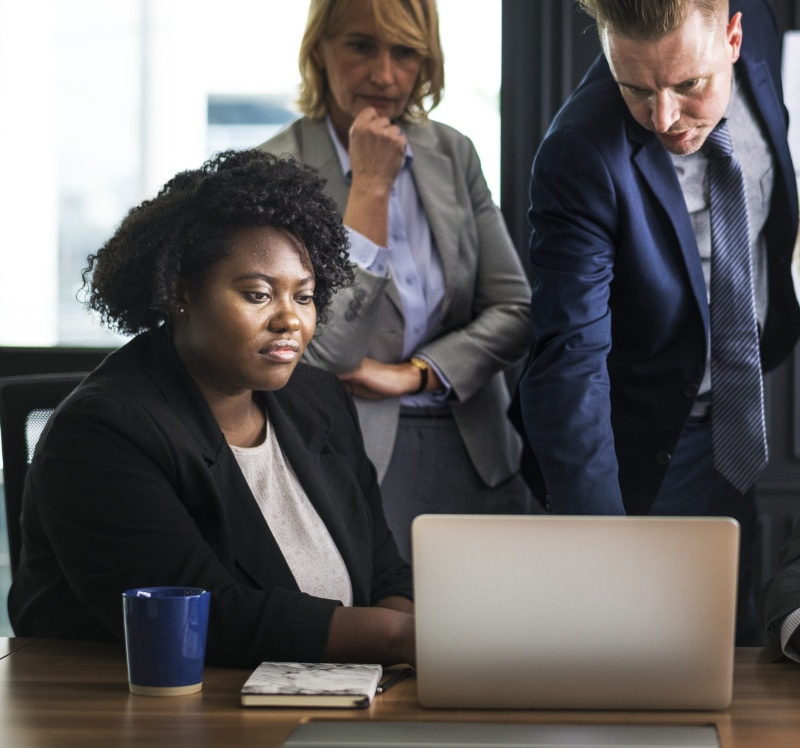 mature men, drink, togetherness, colleague, afro, man, business, coworker, training, notebook, analyzing, wireless technology, video call, presentation