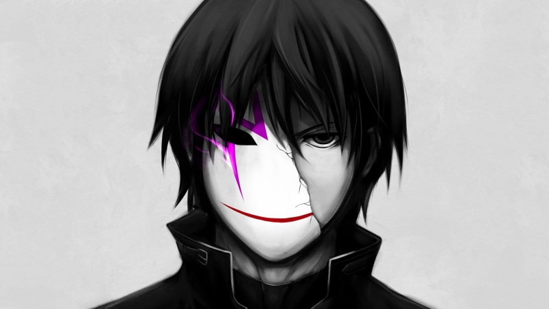 Anime, darker than black, broken, mask, hei, 1080P