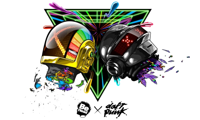 electronica, movement, color, homem christo, duo, house, guy manuel, visor, electronic, mask, music, french, punk, scene, reflection, thomas, helmet, synthpop