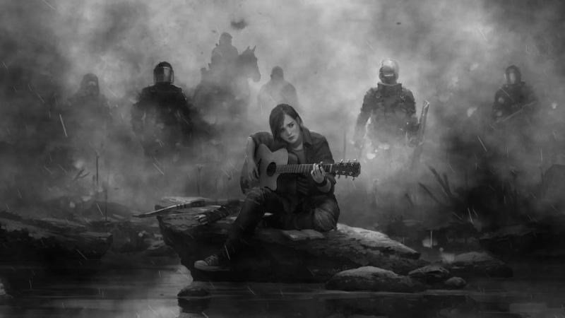 The Last of Us 2, Ellie, video games, bow, The Last of Us, 1080P, guitar, artwork, people