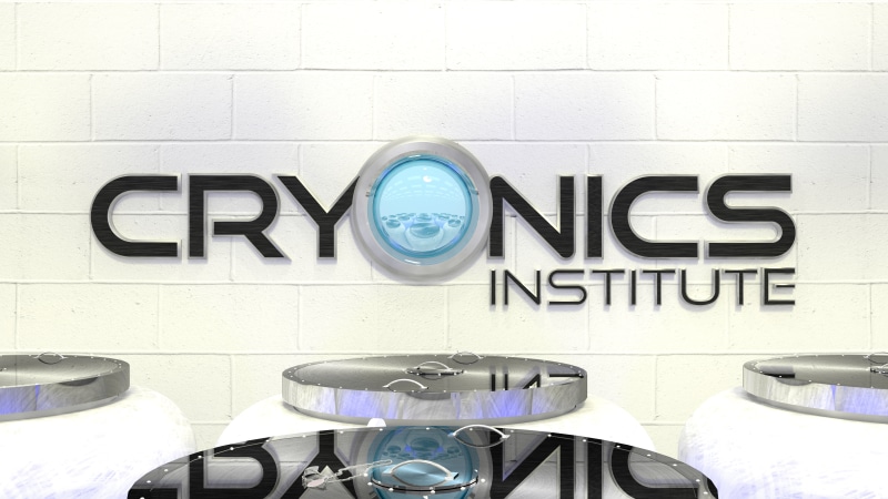 Cryonics Institute, 8K, render, Blender, cryostat, logo, Cryonics