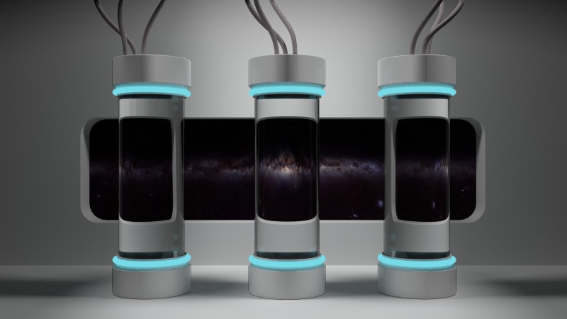 galaxy, Milky way, Capsule, Cryonics, 4K