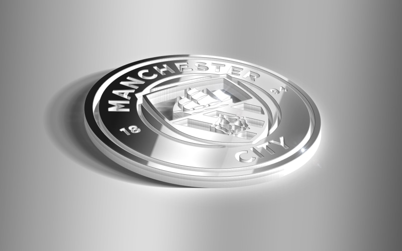 Emblem, Manchester City F.C., 2K, 3D, Logo, Soccer