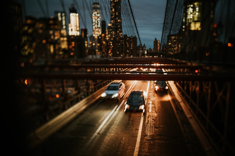 built Structure, blur, moving, blurred, long Exposure, night, manhattan - New York City, architecture, mode of Transport, rush, bridge - Man Made Structure