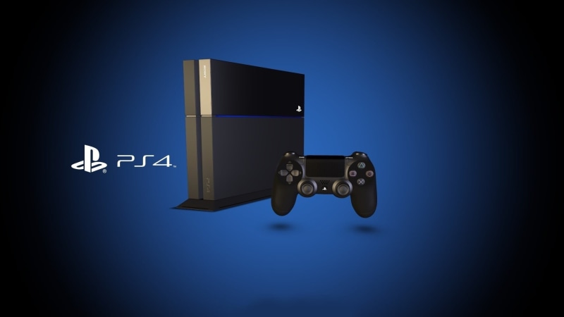 original, console, backgrounds, copy space, symbol, arts culture and entertainment, single Object, indoors, 1080P, blue background, Playstation, safety
