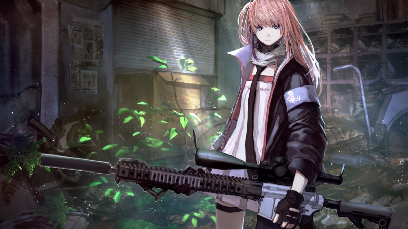 4K, Girls Frontline, ST AR-15 (Girls Frontline), Video Game, Anime