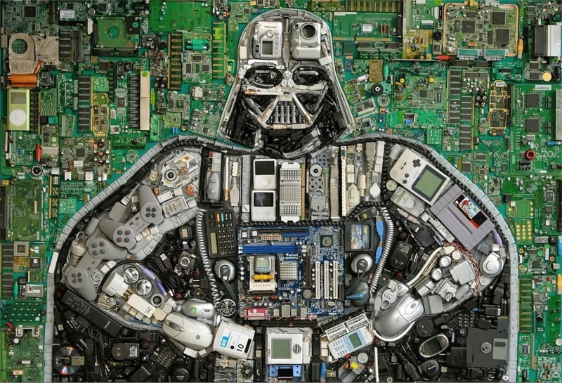 hardware, computer mice, floppy disk, controllers, PCB, 720P, Ipod, Nintendo, Darth Vader, circuit boards, motherboards, Star Wars