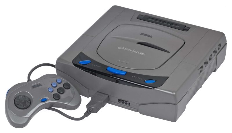 white background, video game console, keypad, sega, toy, technology, saturn, connection, white color, set, television set, design, push button, cut out
