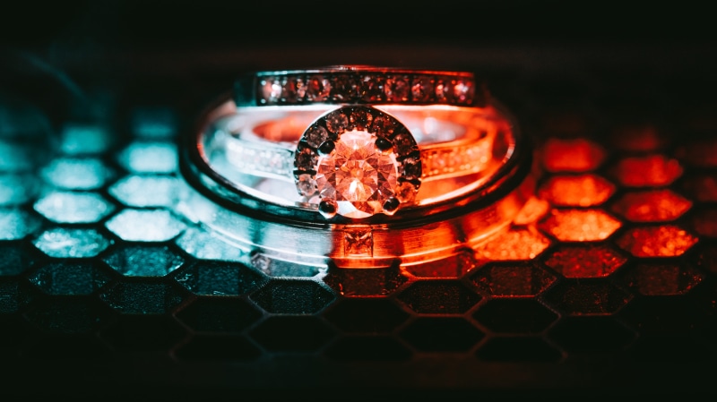 5K, diamond, wedding, crystal, hardware, wristwatch, vietnamese people, red, reflection, jewelry, high angle view, wealth, circle, hochiminhcity, gemstone