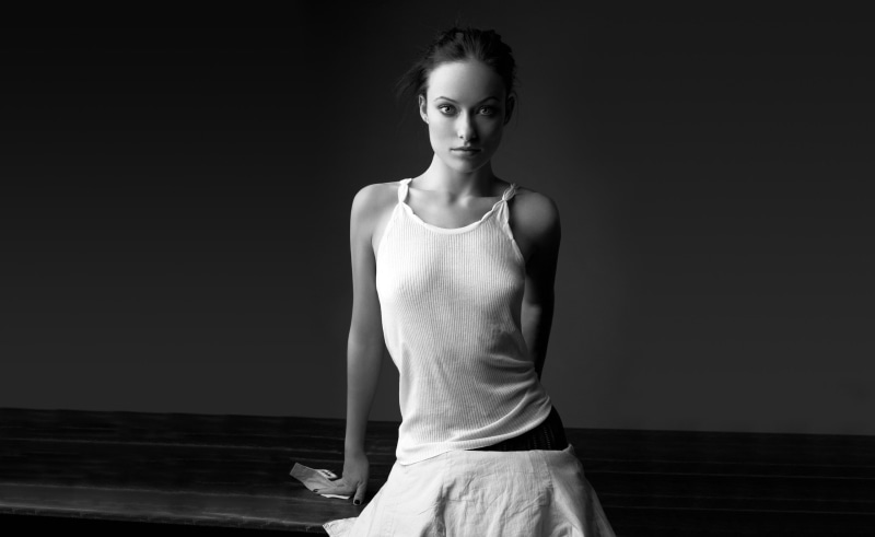 indoors, hairstyle, Olivia, Wilde, s, front view, portrait, standing, fashion, three quarter length, Girls, females, top, one person, clothing, 2K, tank