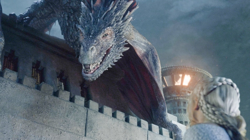 Daenerys Targaryen, TV Show, Emilia Clarke, Drogon (Game Of Thrones), 1080P, Game Of Thrones