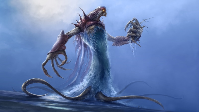 sky, group of animals, octopus, swimming, food and drink, outdoors, digital composite, food, softness, sea, no people, animal, animal themes, fantasy art