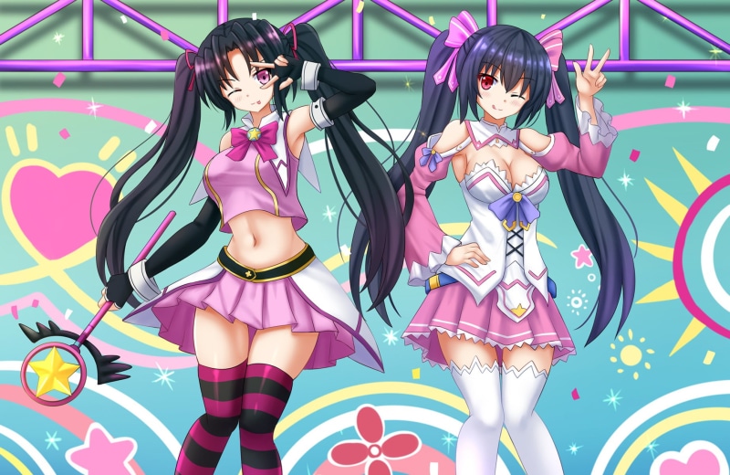 Anime, Crossover, Hyperdimension Neptunia, Serafall Leviathan, High School DxD, Noire (Hyperdimension Neptunia), 720P