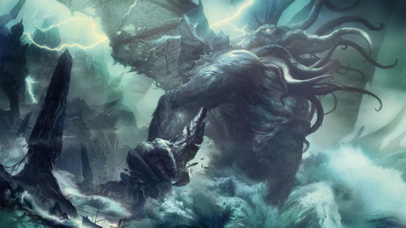 2K, drawing, Cthulhu, H. P. Lovecraft