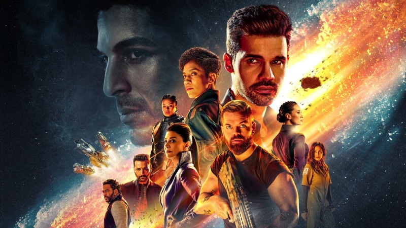 asteroid, Amos Burton, space, TV Series, Jim Holden, poster, Wes Chatham, Naomi Nagata, Cara Gee, Alex Kamal, Steven Strait, The Expanse, spaceship, TV