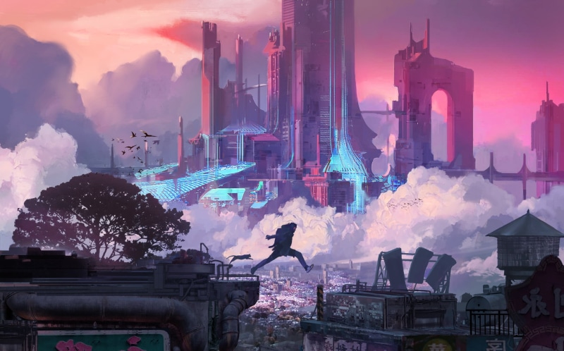 1080P, cyber, cyberpunk, Fu Chenqi