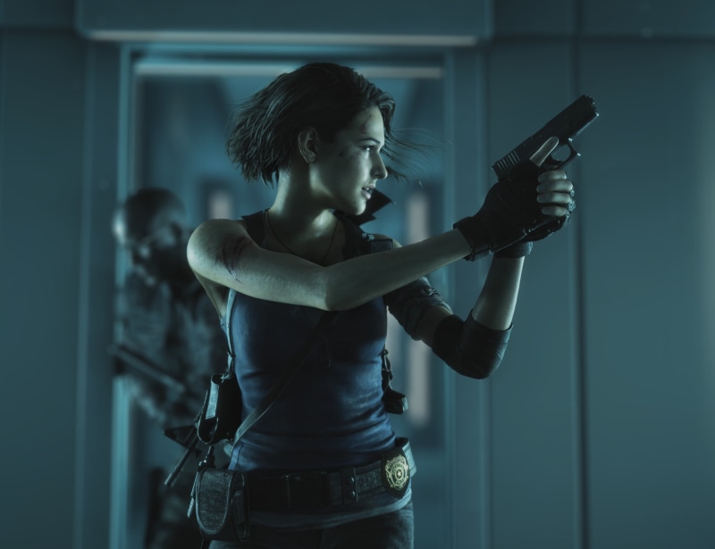 Resident evil 3, digital art, Resident Evil, short hair, video game girls, video game characters, ArtStation, 1080P, Jill Valentine, fan art, video game art