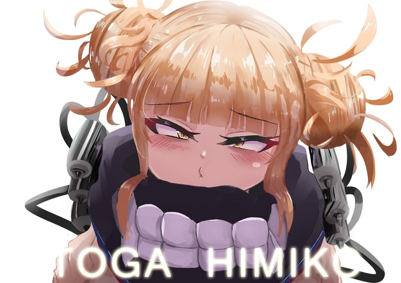 representation, art and craft, close-up, Himiko Toga, domestic, studio shot, white background, Anime, creativity, sculpture, still life, statue, mammal