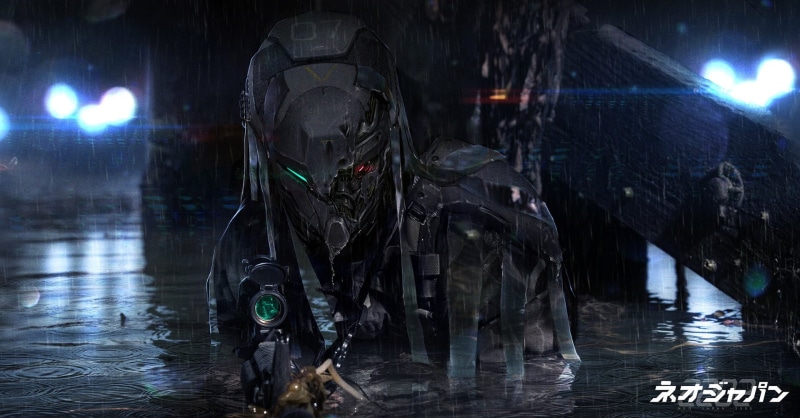 1080P, Soldier, Sci Fi, Rain, Neo Japan 2202, Robot, Dark