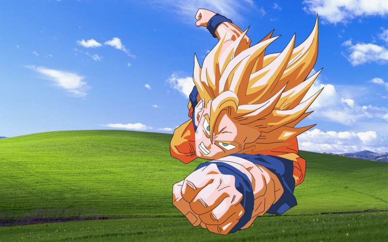 dragonball, xp, 2K, ball, anime, hd, dragon, son, art, z, dragon ball z, microsoft, Windows XP, goku, Son Goku, windows, Microsoft Windows