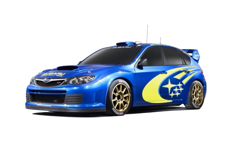 indoors, mode of transportation, white background, Rally, still life, copy space, shape, 1080P, impreza, car, motorsport, Subaru, door, sti, Cars, cut out