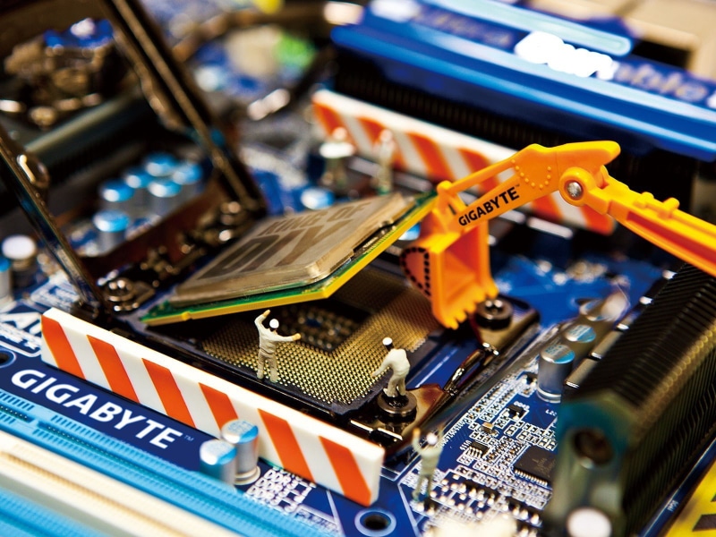 ultra durable, work, Intel, socket, Gigabyte, 720P, motherboards, capacitors, microchip, computer
