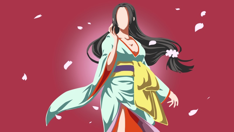 4K, One Piece, Minimalist, Boa Hancock