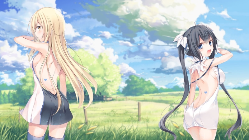 1080P, three quarter length, Hestia (DanMachi), focus on foreground, hairstyle, land, young women, lifestyles, plant, real people, grass, Anime, hair