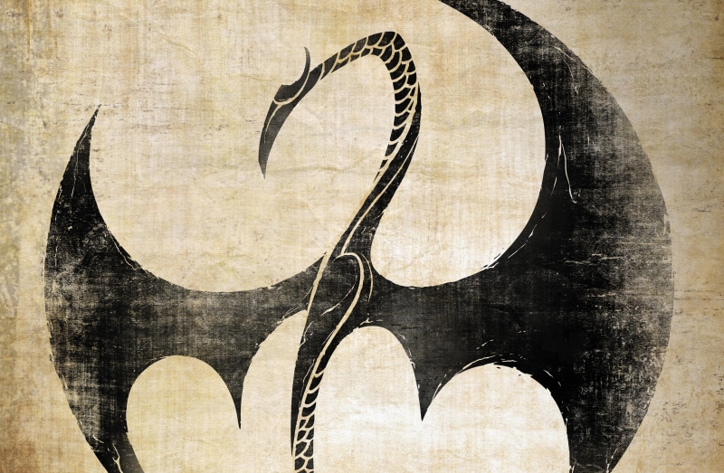Netflix, dragon, Iron Fist, logo, tv series, 5K